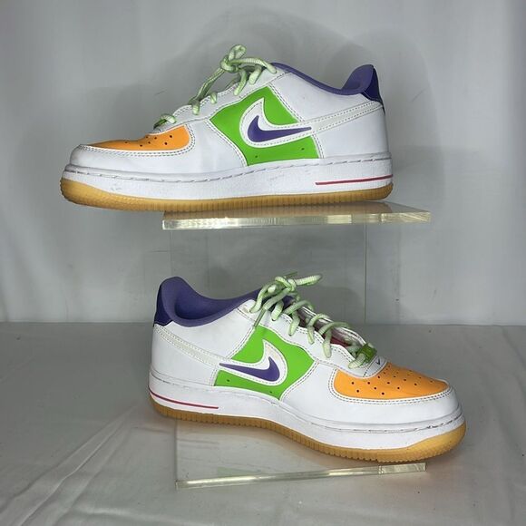 NIKE AIR FOCE 1 LV8 GS FRUIT COLORS KIDS SNEAKER FTL06-010 - Picture 2 of 7